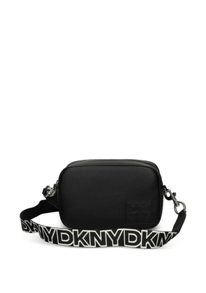 DKNY logo-strap satchel - Black