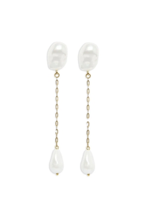 ERDEM pearl chain earrings - Gold