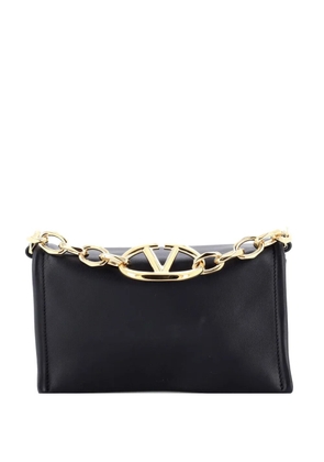 Valentino Garavani Pre-Owned VLogo Chain Leather Mini clutch bag - Black