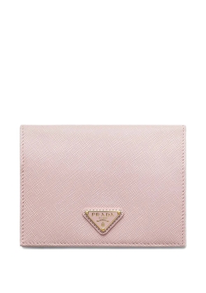 Prada Saffiano leather passport holder - Pink