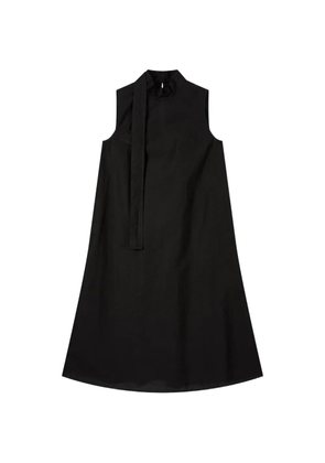 TOMBOY sleeveless A-line cotton dress - Black