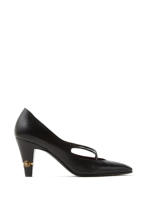 Versace criss-cross medallion pumps - Black