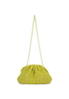 Maria La Rosa Game woven-chain shoulder bag - Green