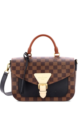 Louis Vuitton Pre-Owned Beaumarchais Handbag Damier with Leather shoulder bag - Black