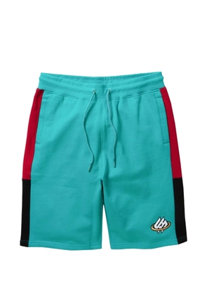 Staple logo-detail track shorts - Blue