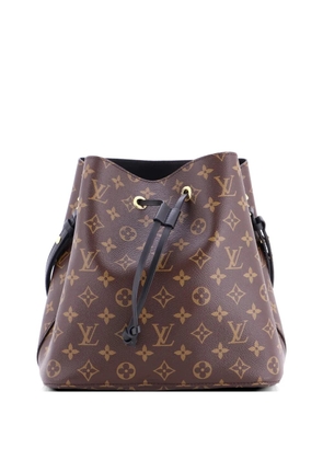 Louis Vuitton Pre-Owned NeoNoe Handbag Monogram Canvas with Leather MM bucket bag - Black