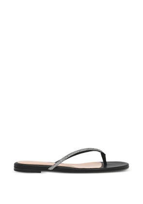 Gianvito Rossi embellished thong sandals - Black