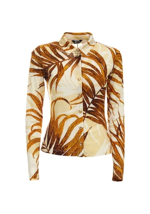 Just Cavalli leaf-print shirt - Neutrals