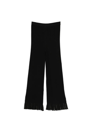 SANDRO ribbed trousers - Black