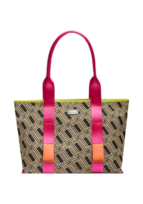 Lancel jacquard zip tote bag - Neutrals
