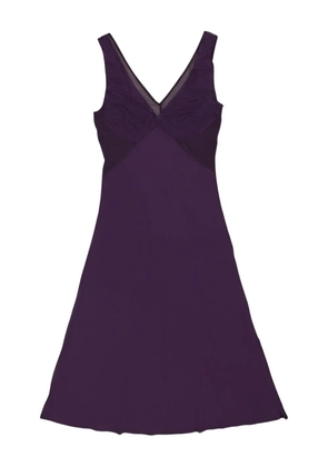 Callipygian v-neck midi dress - Purple