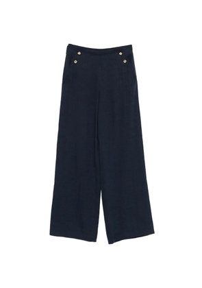 Maje button-embellishment trousers - Blue