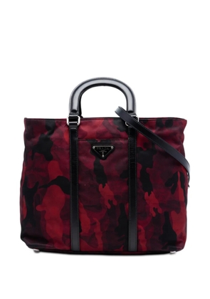 Prada Pre-Owned 2013-2025 Tessuto Camouflage satchel - Red