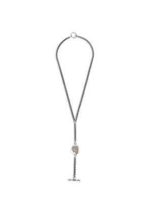 Ann Demeulemeester Eve antique silver chain necklace