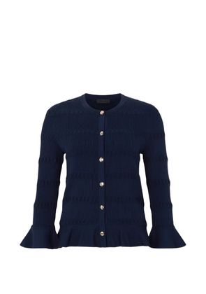 LIU JO round-neck button-down cardigan - Blue
