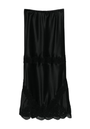 Cynthia Rowley satin lace skirt - Black