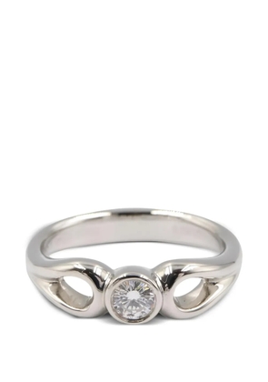 Tiffany & Co Eyewear 2010s Double Open Teardrop ring - Silver