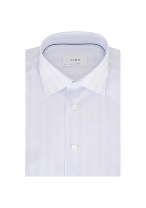 Eton stripe-pattern shirt - Blue