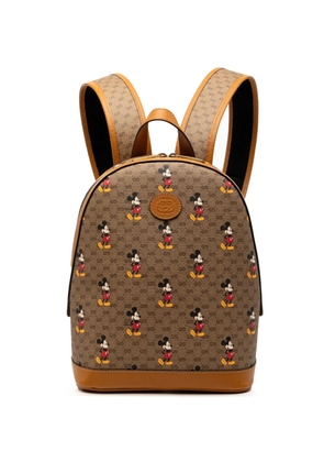 Gucci Pre-Owned 2016-2026 Disney Small Micro GG Supreme Mickey Mouse Dome backpack - Brown