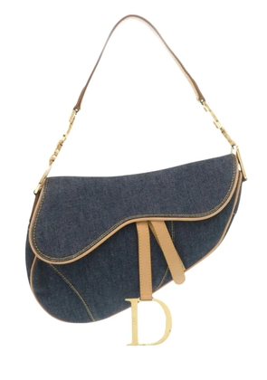 Christian Dior Pre-Owned 2000 Denim Saddle Bag shoulder bag - Blue
