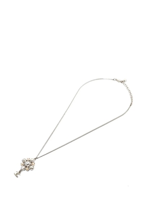 CHANEL Pre-Owned 2010 rhinestones-embellishment necklace - Silver