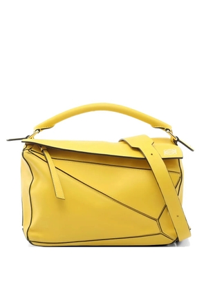 Loewe Pre-Owned Puzzle leather medium tote bag - Yellow