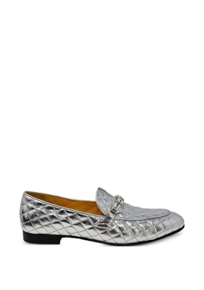 Madison.Maison quilted loafers - Silver