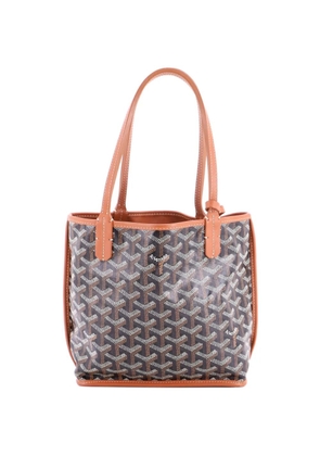 Goyard Pre-Owned Anjou Reversible Tote Coated Canvas Mini satchel - Brown