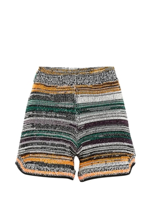 Miista striped shorts - Black