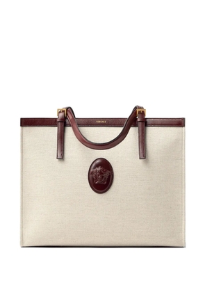 Versace Rivière large canvas tote bag - Neutrals