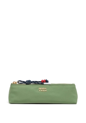 Bimba y Lola cord-detail make up bag - Green