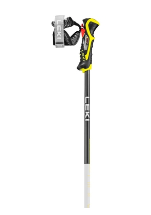 LEKI logo-print ski poles - Black