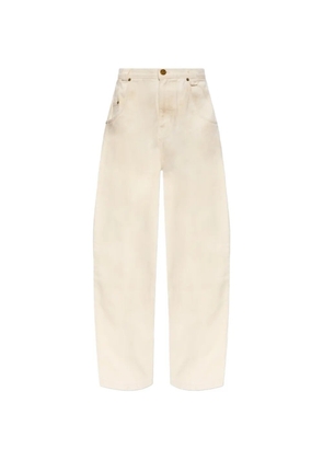 Willy Chavarria logo patch denim trousers - Neutrals