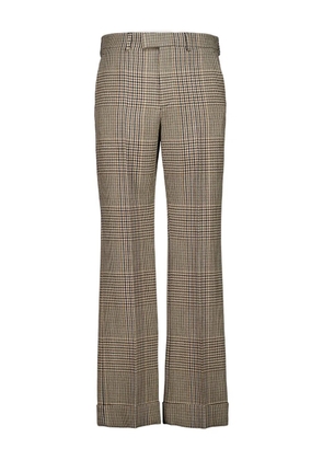 Valentino Garavani checked straight trousers - Green