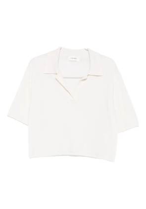 Lisa Yang polo-collar T-shirt - Neutrals