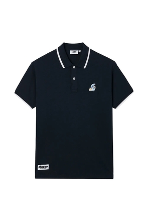 CHOCOOLATE trimmed-collar polo shirt - Blue
