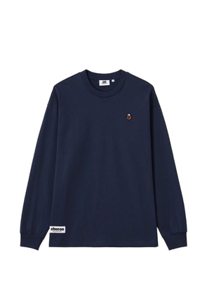 CHOCOOLATE long-sleeved crew-neck T-shirt - Blue