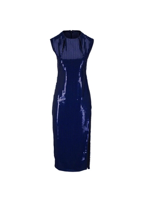 Akris sequin-embellished sleeveless dress - Blue