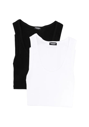 DSQUARED2 ribbed-knit tank top (set of two) - Black