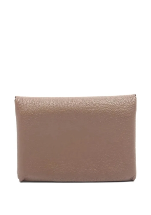 Hermès Pre-Owned 2024 Calvi duo grained coin purse - Neutrals