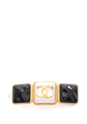 CHANEL Pre-Owned 1986-1988 coco mark barrette - Gold