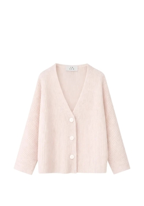 LU REN Yamabuki V-neck cardigan - Pink