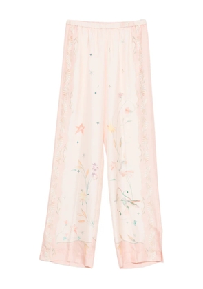 Forte Forte floral print trousers - Neutrals