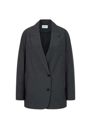 TOMBOY single-breasted relaxed-fit cotton blazer - Grey