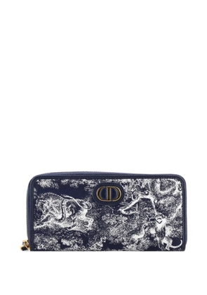 Christian Dior Pre-Owned 30 Montaigne Voyageur Wallet Toile de Jouy Reverse Jacquard Long small wallets - Blue