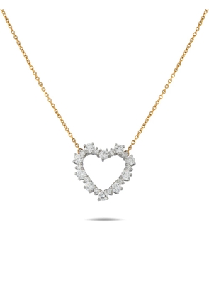 Tiffany & Co. Pre-Owned diamond heart necklace - Gold