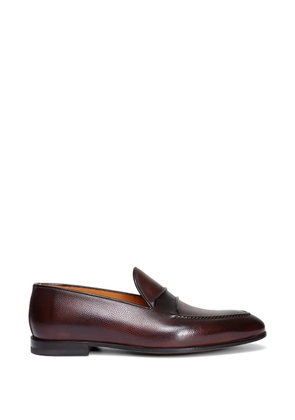 Bontoni leather loafers - Brown