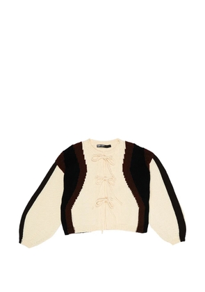 Bimba y Lola colour-block cardigan - Neutrals