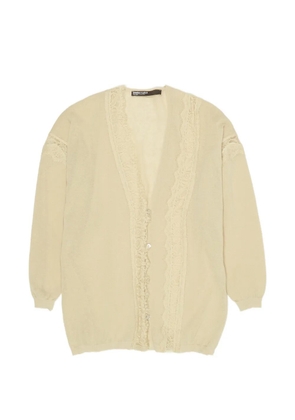 Bimba y Lola lace-trim cardigan - Neutrals