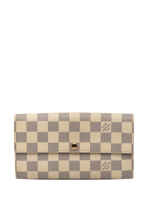 Louis Vuitton Pre-Owned 2009 Damier Azur Sarah Wallet long wallets - White
